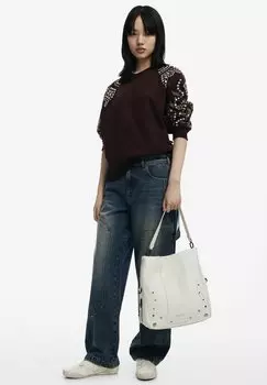 Сумка MEDIUM EMBROIDERED Desigual, бежевый