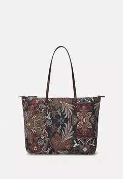 Сумка MEDIUM KEATON TOTE BAG Ralph Lauren, цвет Fiera/Refined Navy