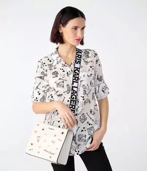 Сумка мейбель Karl Lagerfeld, разноцветный