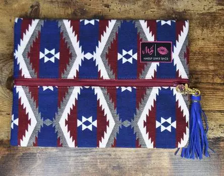 Сумка Mesa синего и темно-бордового цвета Makeup Junkie