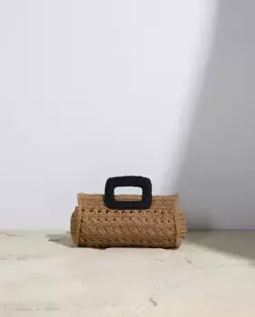 Сумка-мешочек из рафии Stella Rittwagen, белый