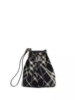 Сумка-мешок Burberry с завязкой, черный
