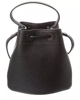 Сумка-мешок Burberry TB из зернистой кожи, черный