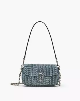 Сумка-мешок через плечо Monogram Sun-Faded Denim Clover Marc Jacobs, цвет Sun Faded Denim