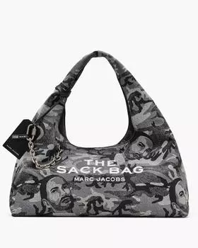 Сумка-мешок Marc Camo Denim XL Marc Jacobs, цвет Grey Wash