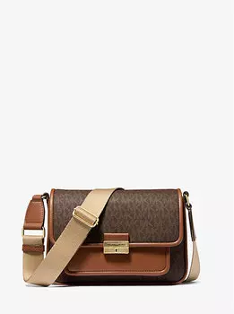 Сумка-Мессенджер Bradshaw среднего размера с фирменным логотипом Michael Kors, коричневый