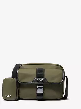 Сумка-мессенджер Brooklyn Recycled Nylon Utility Crossbody Michael Kors, зеленый