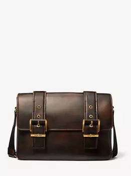 Сумка-мессенджер Colby из полированной кожи Michael Kors, коричневый