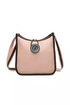 Сумка-мессенджер Hava на пуговицах из искусственной кожи Fontanella Fashion, розовый