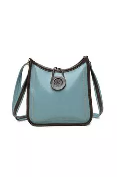 Сумка-мессенджер Hava на пуговицах из искусственной кожи Fontanella Fashion, синий