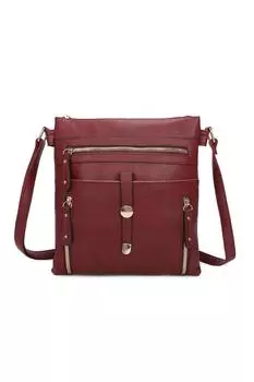 Сумка-мессенджер из искусственной кожи с множеством карманов Madura Fontanella Fashion, красный