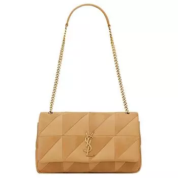 Сумка-мессенджер Jamie Sheepskin Portable Crossbody женская, темно-песочного цвета SAINT LAURENT