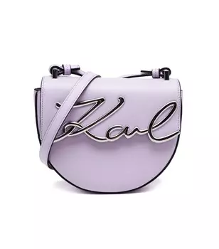 Сумка-мессенджер Karl Lagerfeld k/signature sm, фиолетовый