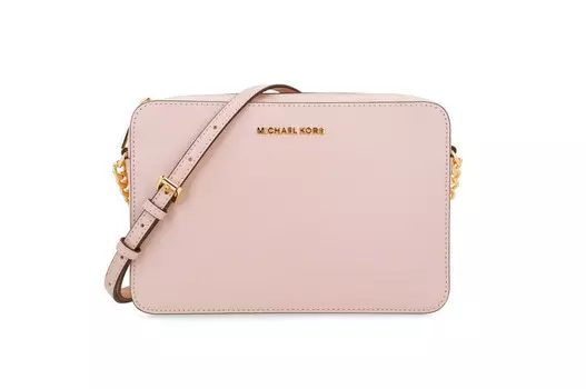 Сумка-мессенджер Michael Kors jet set travel, пудрово-розовый