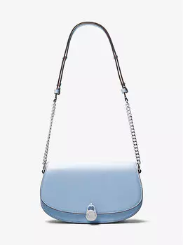 Сумка-Мессенджер Mila среднего размера из кожи Michael Kors, синий