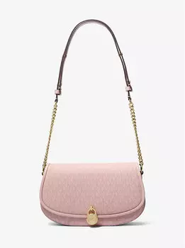 Сумка-Мессенджер Mila среднего размера с фирменным логотипом Michael Kors, красный