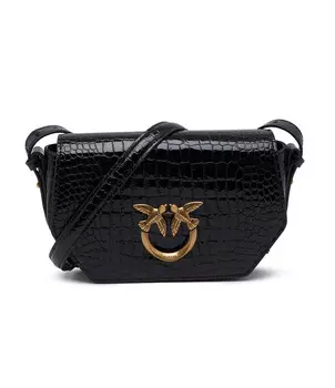 Сумка-мессенджер Pinko LOVE CLICK EXAGON MINI, черный