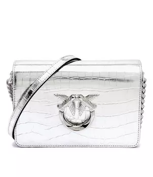 Сумка-мессенджер Pinko LOVE CLICK MINI, серебро