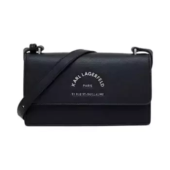 Сумка-Мессенджер RSG с металлическим клапаном Karl Lagerfeld, черный