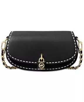 Сумка-мессенджер с цепочкой Mila Small East West Michael Kors, зеленый
