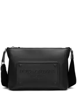 Сумка-мессенджер с логотипом DOLCE & GABBANA, черный