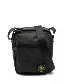 Сумка-мессенджер с нашивкой Compass Stone Island, серый