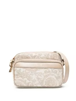 Сумка-мессенджер с узором Barocco Versace, бежевый