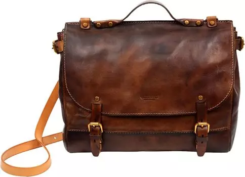 Сумка-мессенджер Sandstorm из натуральной кожи Old Trend, коричневый