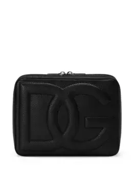 Сумка-мессенджер среднего размера с логотипом DG DOLCE & GABBANA, черный