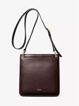 Сумка-мессенджер Tate Small Leather Michael Kors, коричневый