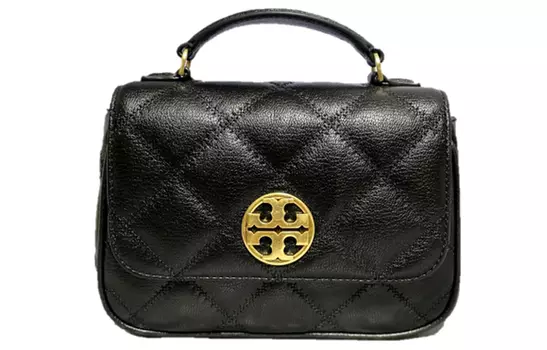 Сумка-мессенджер TB Willa из кожи, мини-сумка с квадратным клапаном, сумка-мессенджер, сумка через плечо, женская сумка TORY BURCH