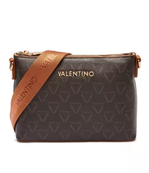 Сумка-мессенджер Valentino + borsellino, коричневый