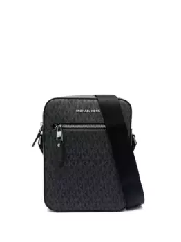 Сумка-мессенджер Varick с логотипом MICHAEL KORS, черный