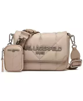 Сумка-мессенджер Voyage KARL LAGERFELD PARIS, коричневый/бежевый