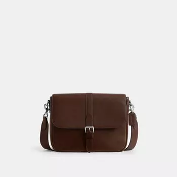 Сумка-мессенджер Warner COACH, цвет silver/maple