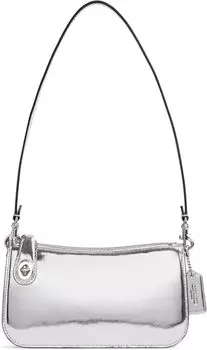 Сумка Metallic Penn COACH, цвет Silver
