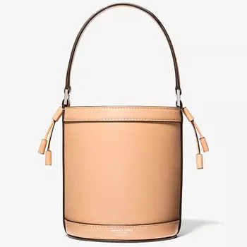 Сумка Michael Kors Audrey Medium Leather Bucket, темно-бежевый