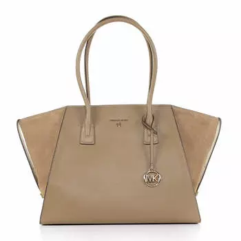 Сумка Michael Kors Avril Leather, бежевый