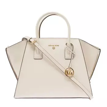 Сумка Michael Kors Avril With Detachable Shoulder Strap In Leather, белый