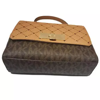Сумка Michael Kors Callie с верхней ручкой, цвет Brown / Pale Gold