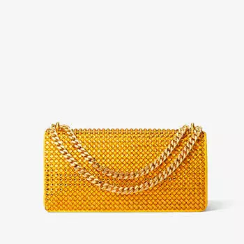 Сумка Michael Kors Christie Mini Crystal Embellished Suede Envelope, желтый