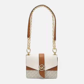 Сумка Michael Kors Greenwich, бежевый/коричневый