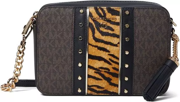 Сумка Michael Kors Jet Set Charm Medium Camera Bag, цвет Brown Multi