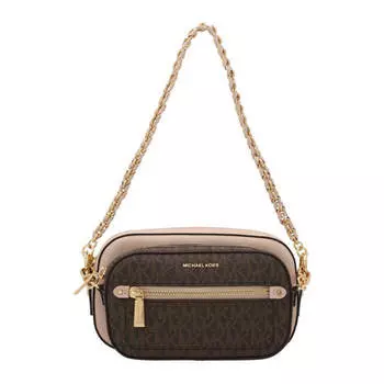 Сумка Michael Kors Jet Set Monogram, розовый/коричневый