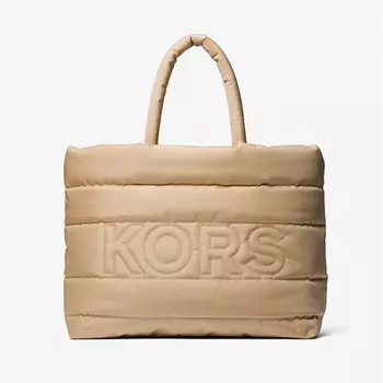 Сумка Michael Kors Kent Quilted Recycled Nylon Tote, бежевый