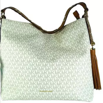 Сумка Michael Kors Rooklyn, кремовый/коричневый
