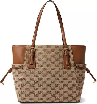 Сумка Michael Kors Voyager East/West Tote, цвет Beige/Ebony