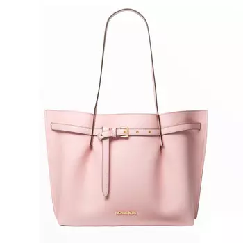 Сумка Michael Michael Kors Emilia Large Pebbled Leather Tote, розовый