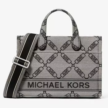 Сумка Michael Michael Kors Gigi Small Empire Logo, серый/черный