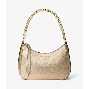 Сумка Michael Michael Kors Jet Set Charm Small Metallic Pebbled Leather Pochette, золотистый